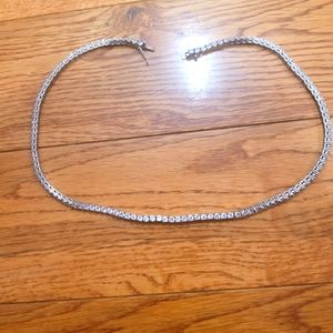 Diamond tennis necklace